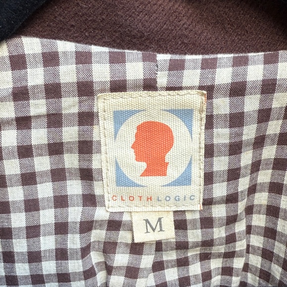 Elegant Brown Men's Pea Coat - Picture 2 of 5